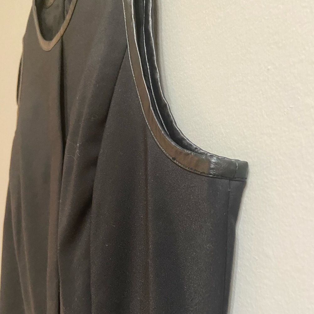 Armani Exchange Faux-Leather Mini Dress, Size 10 - Picture 8 of 13